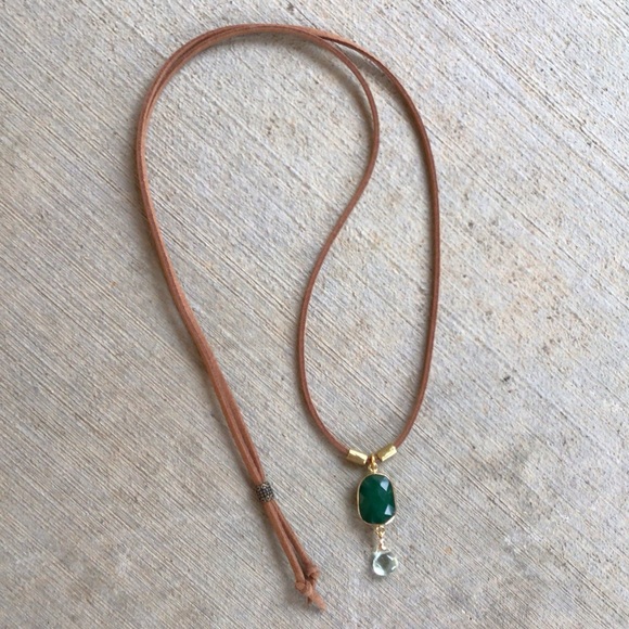 Suede Cord sundance charm artisan Necklace - Picture 8 of 11